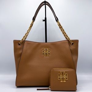 NWT Tory Burch Britten Tote & Wallet Set
